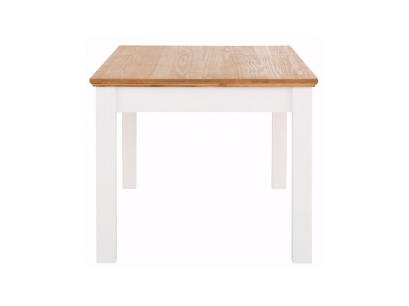 mesa 160x90 de jantar em madeira acabamento com toque acetinado em cera natural e branco lavado / england 